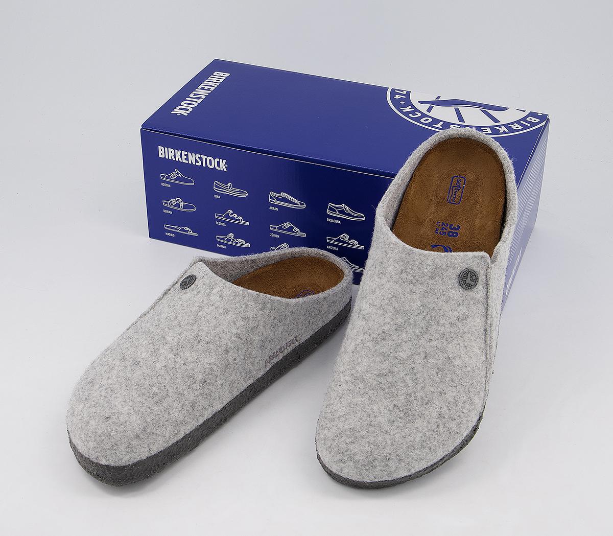 BIRKENSTOCK Zermatt Slippers Light Grey Flats   4178120592 Dt4 