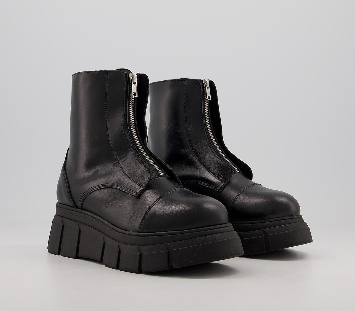 ankle boots zipper front