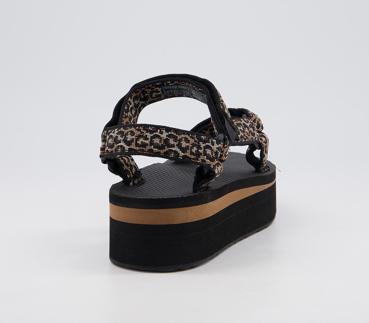 Teva Flatform Universal Sandals Leopard - Womenâs Sandals