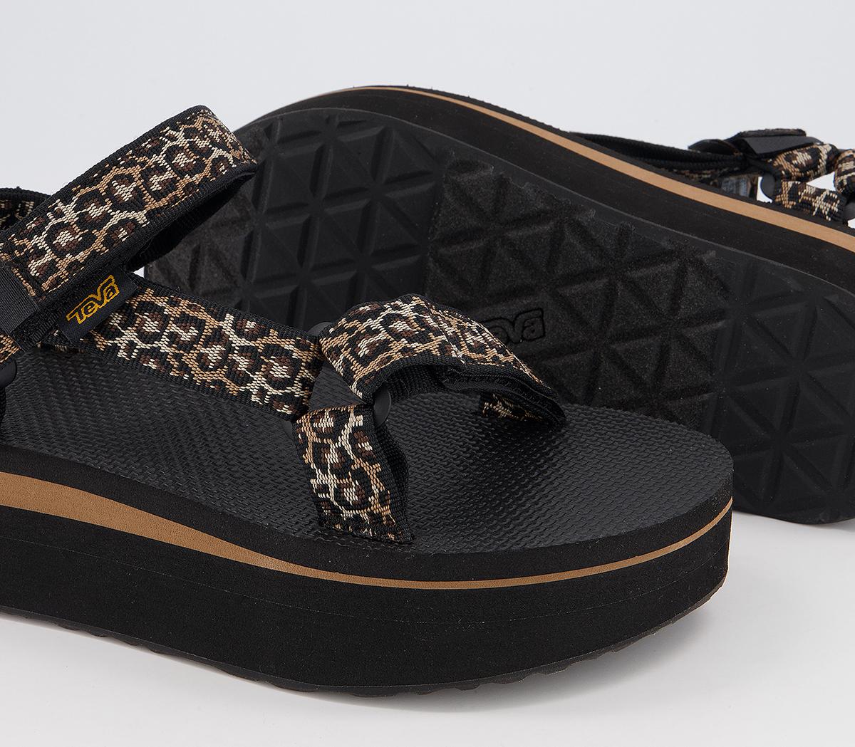 leopard teva flatform