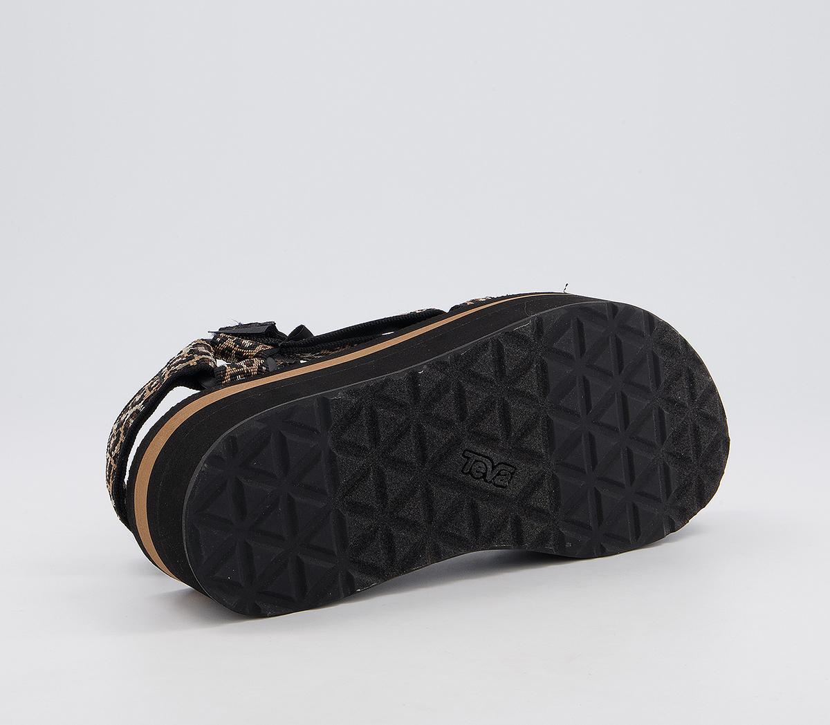 leopard teva flatform