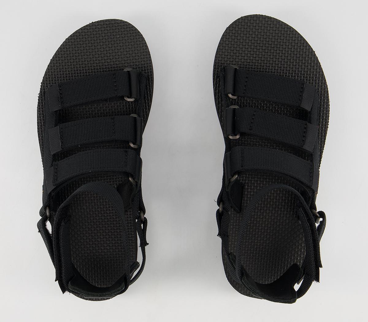 Teva Flatform Mevia Sandals Black - Womenâs Sandals
