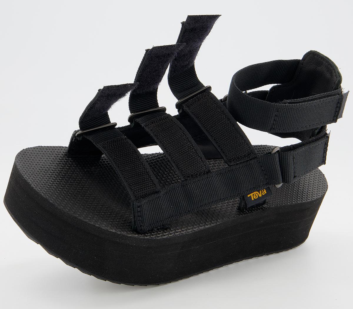 Teva Flatform Mevia Sandals Black - Women’s Sandals