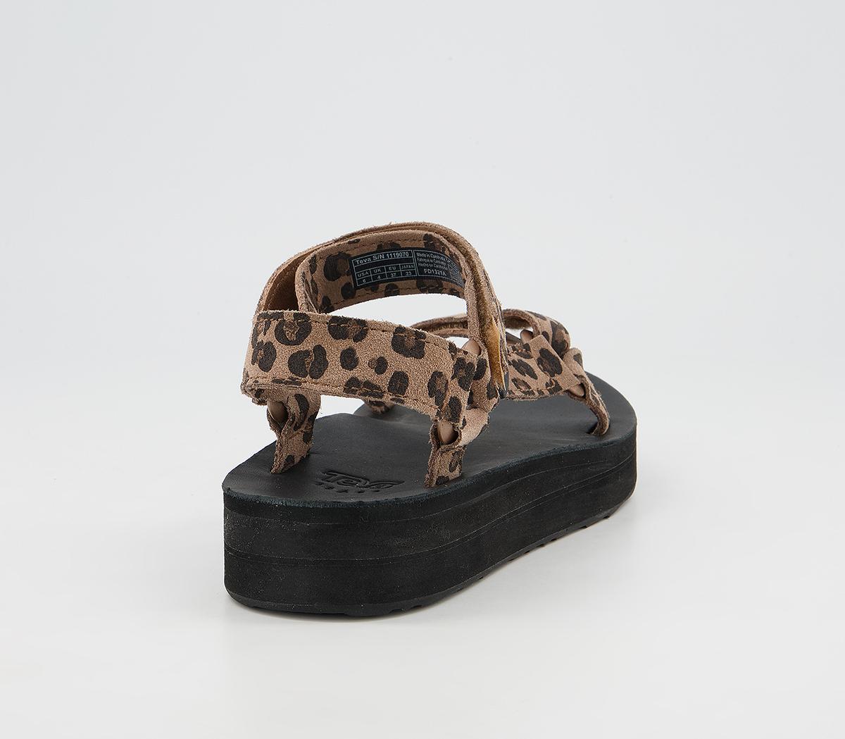 office leopard sandals