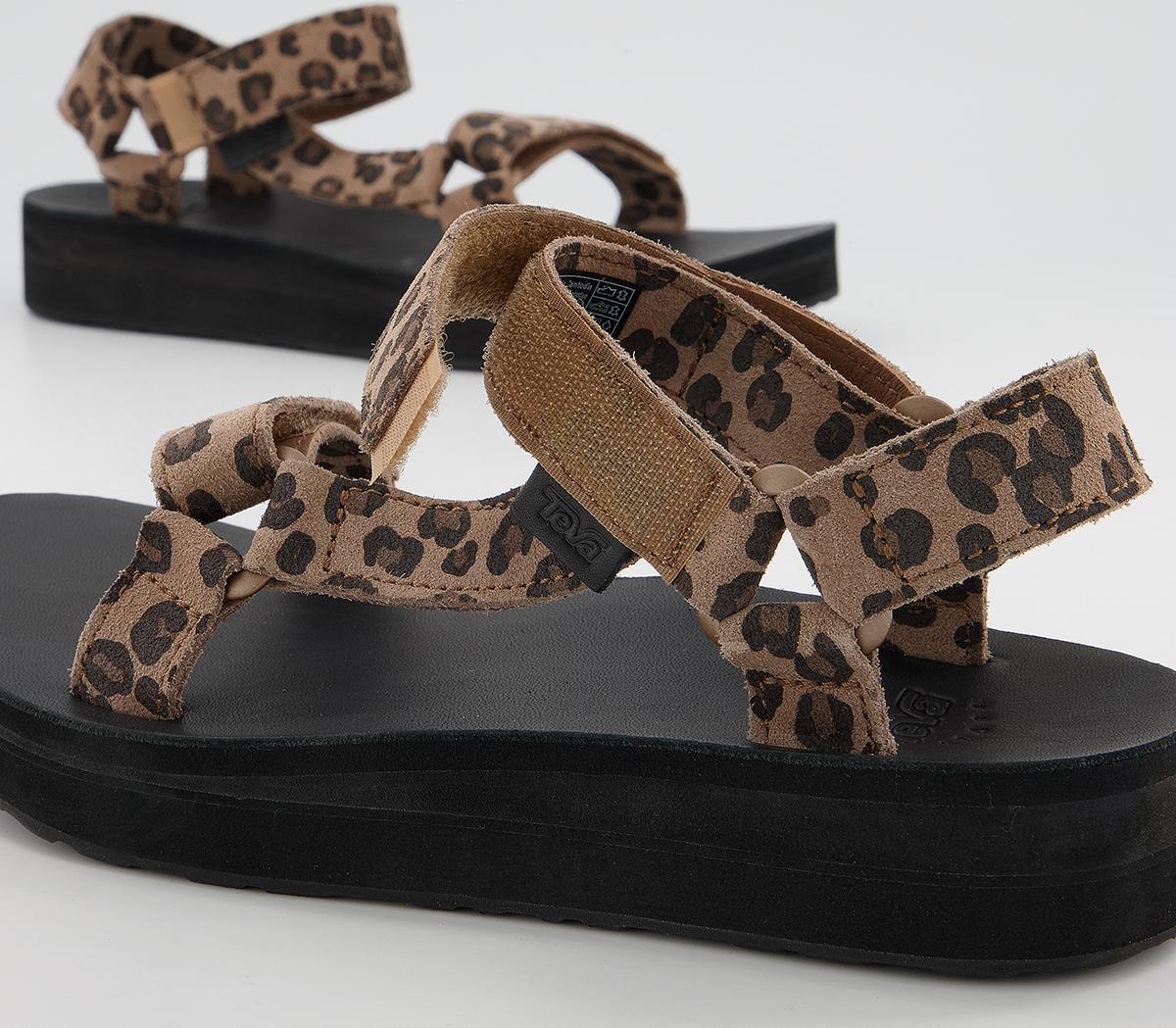 fila leopard print sandals