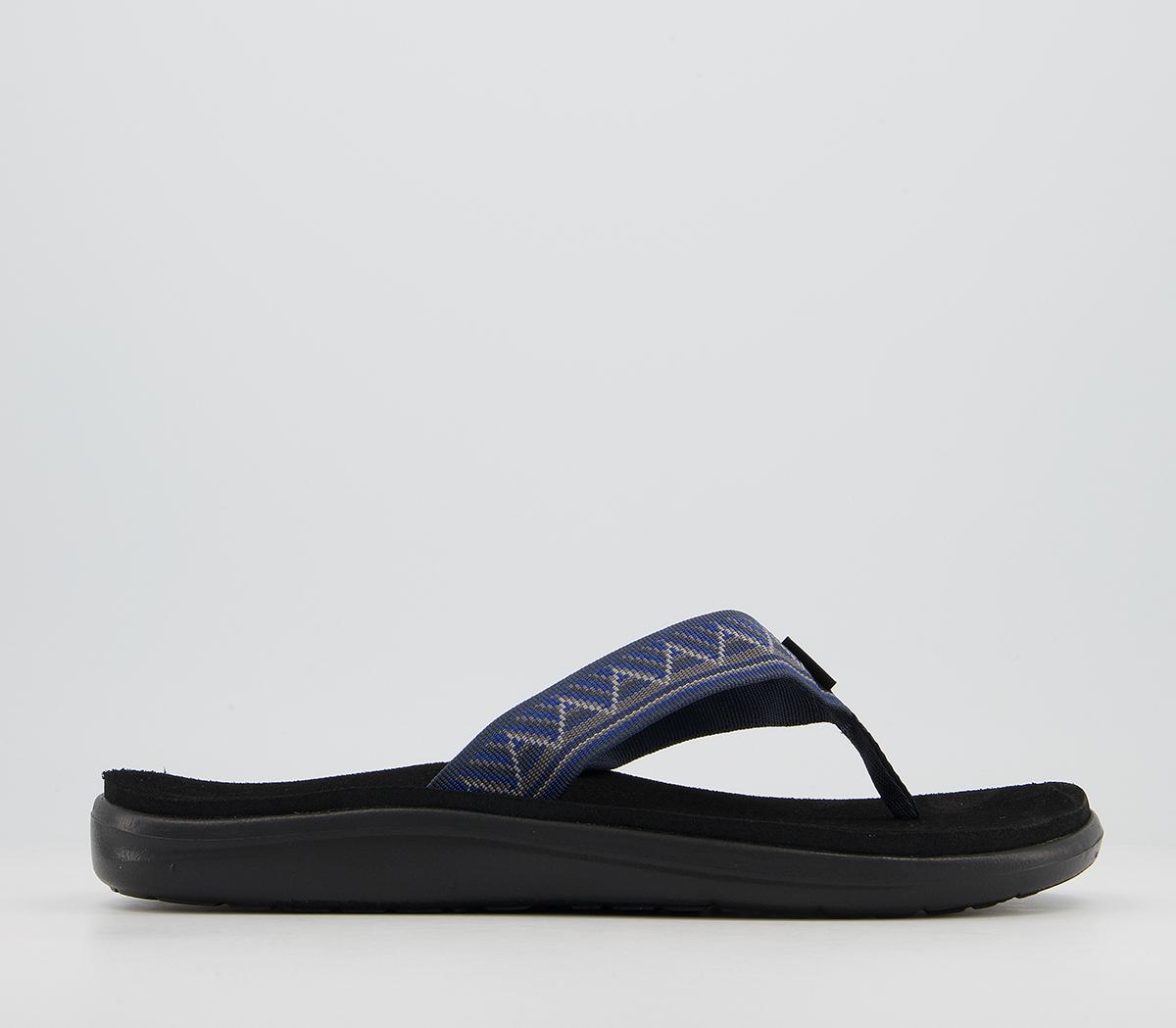 Teva Voya Flip Flops Ouray Total Eclipse - Menâs Flip-Flops