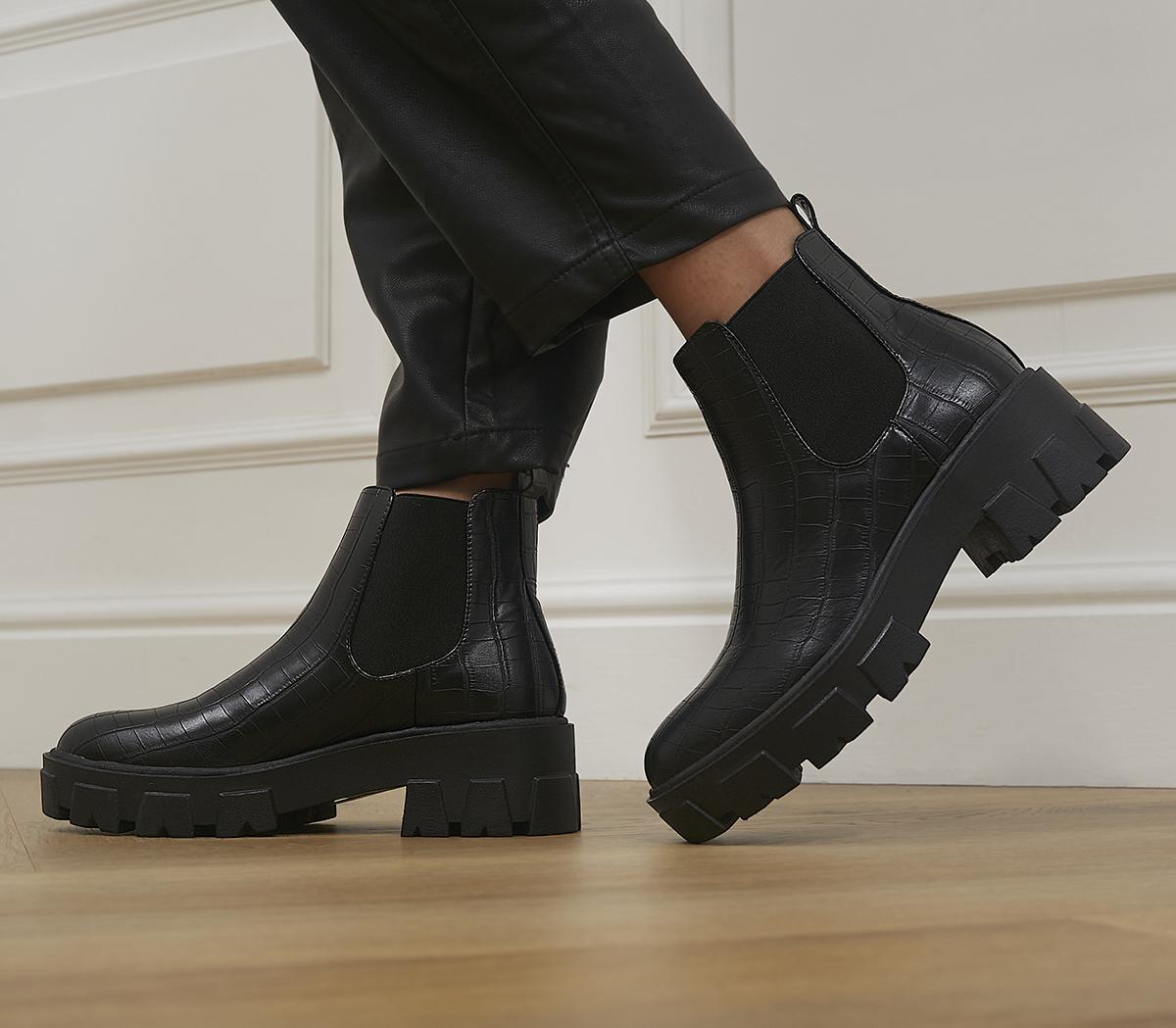 raid react chelsea boots in black