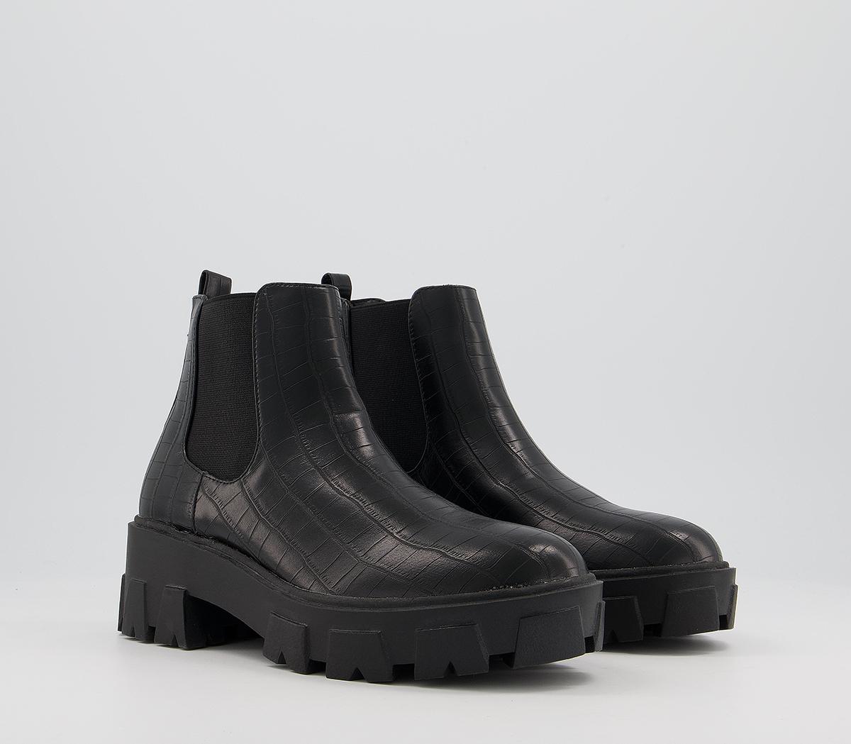 raid react chelsea boots in black