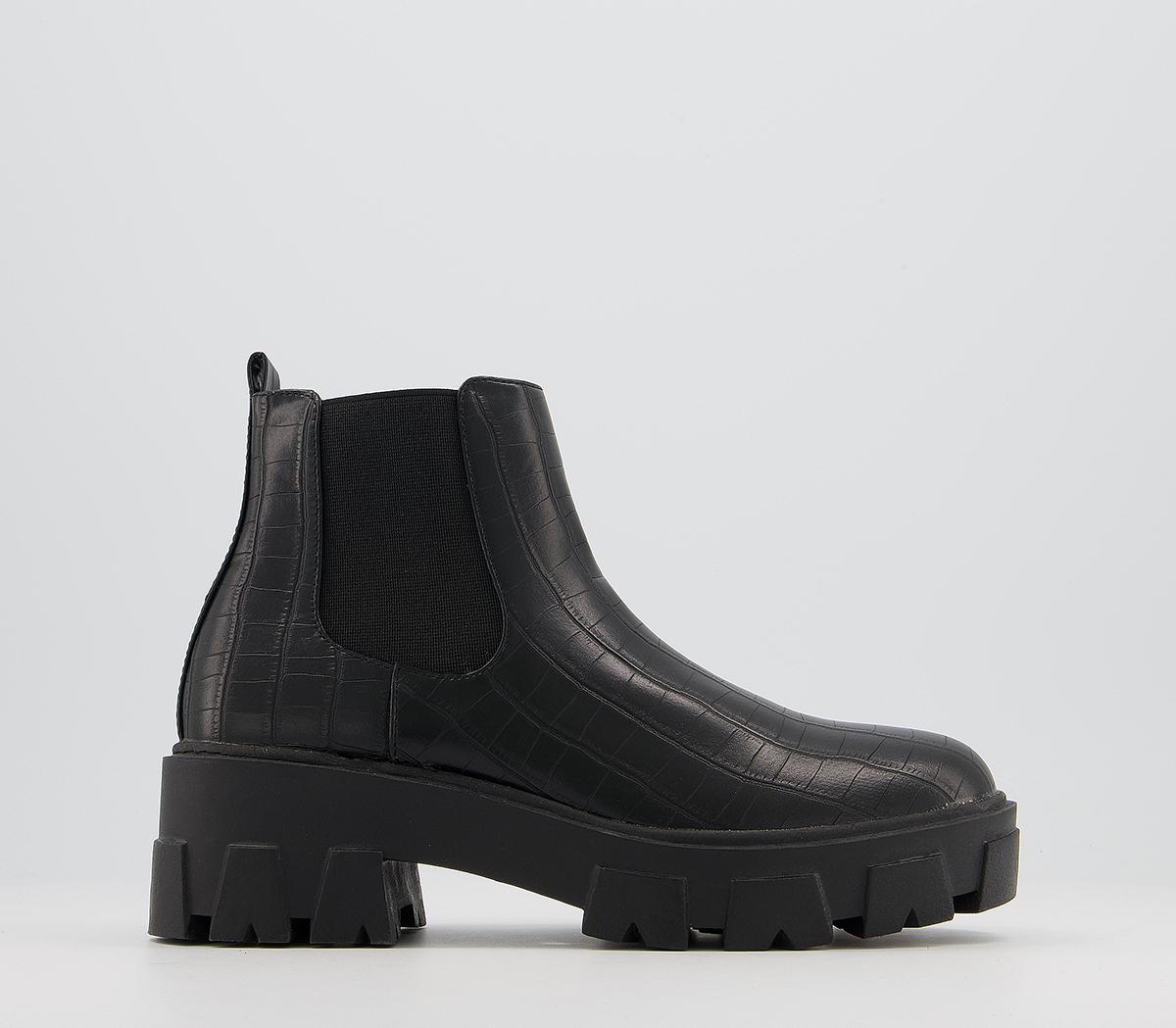 raid react chelsea boots in black
