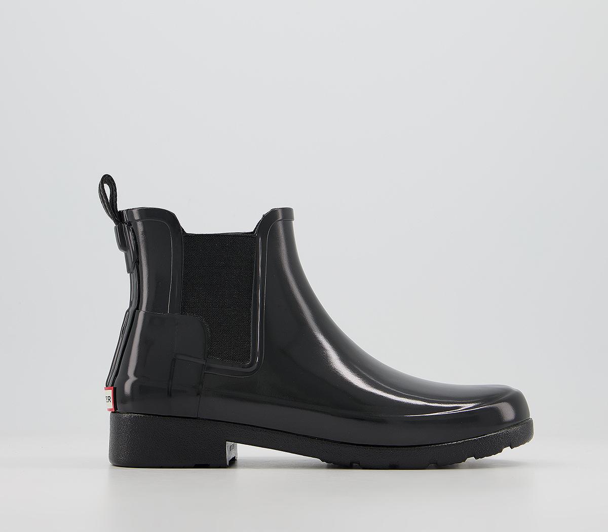 hunter gloss chelsea boots