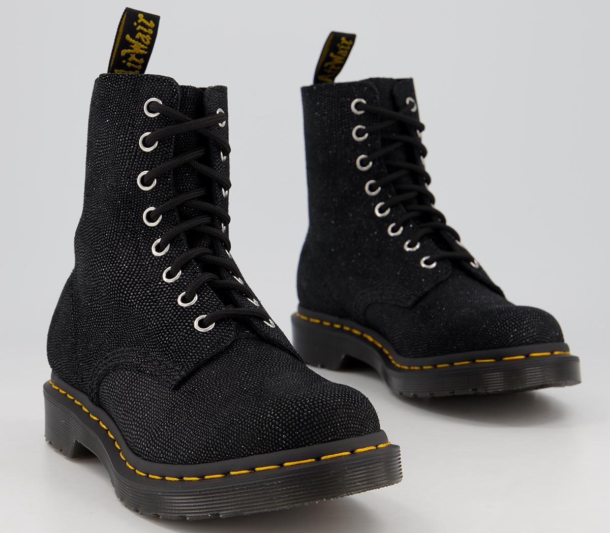 Dr martens glitter schwarz plateau Clearance