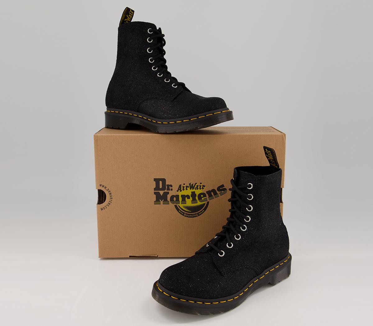 dr martens pascal black glitter
