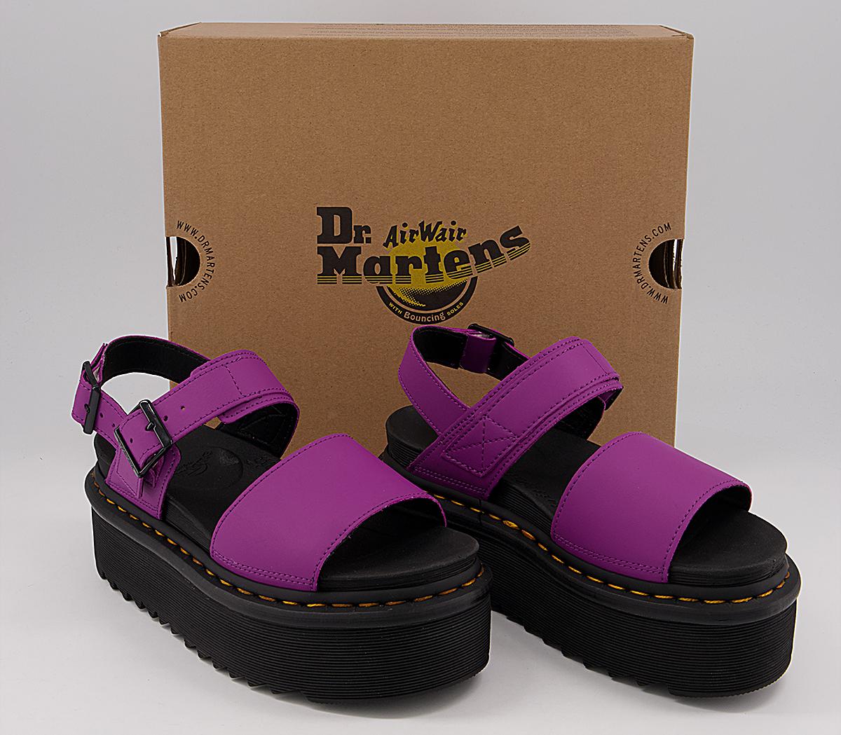 purple doc marten sandals