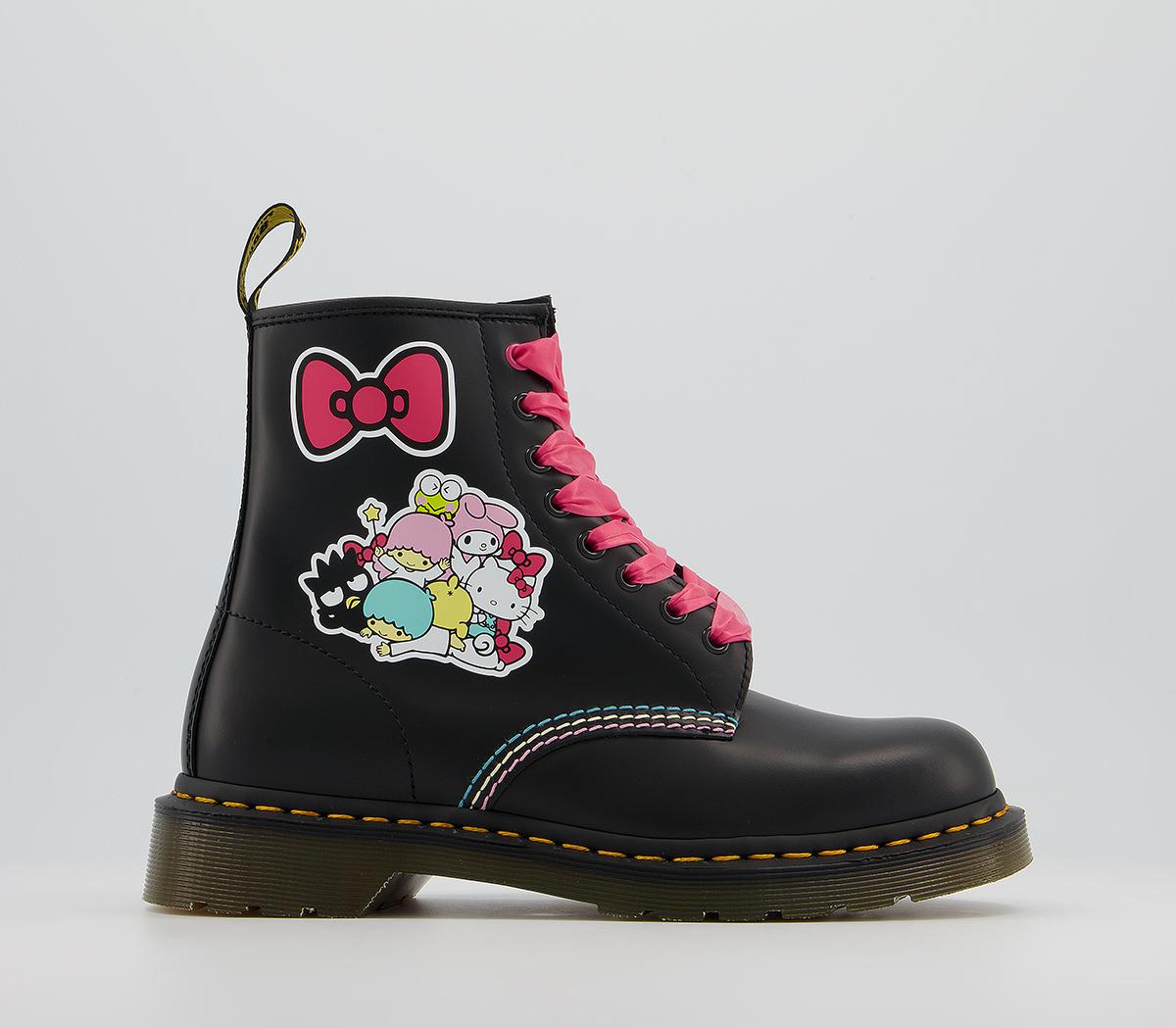 hello kitty & friends 1460 smooth leather lace up boots