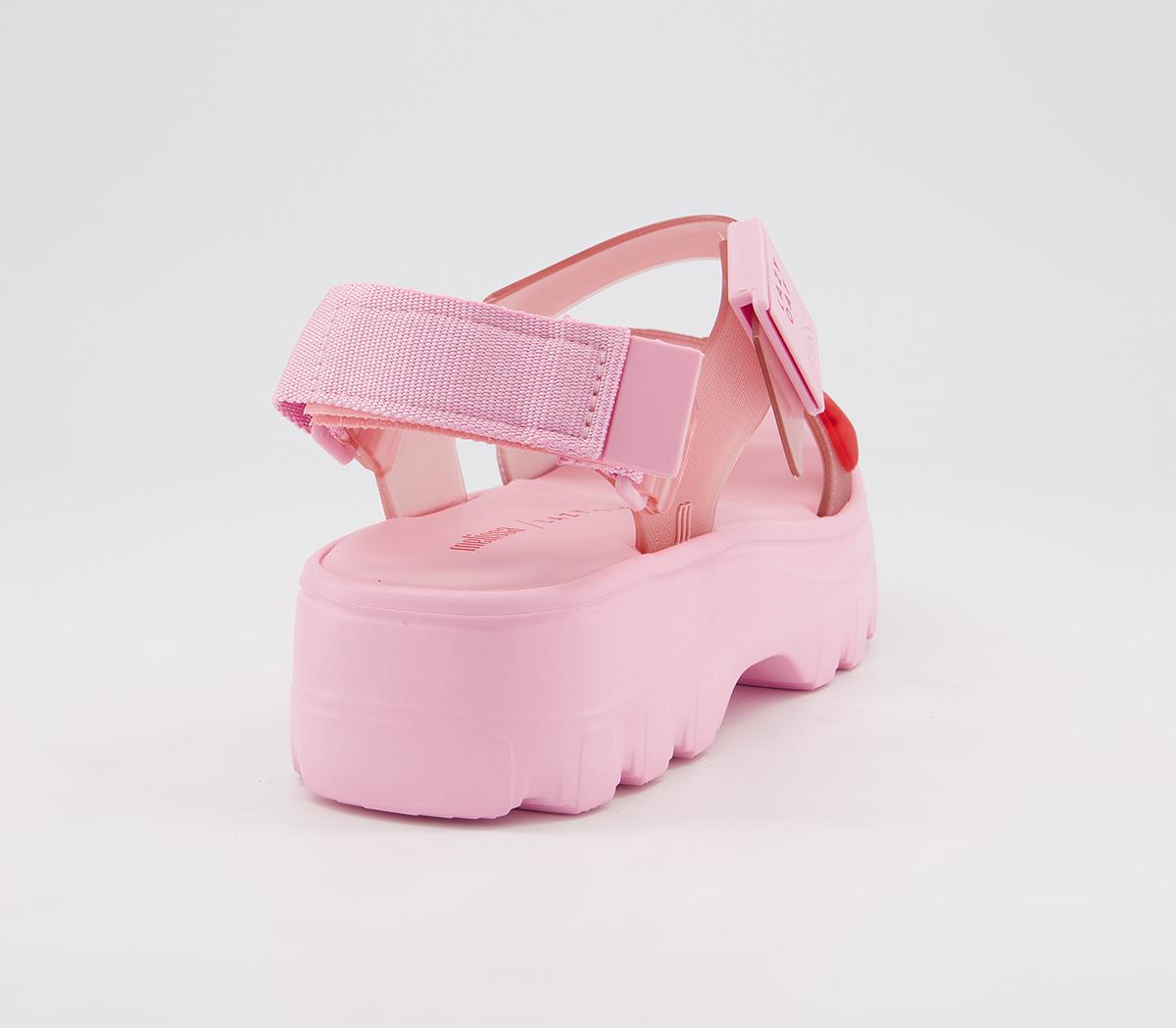 Melissa Melissa X Lazy Oaf Kick Off Heart Sandals Pink - Womens