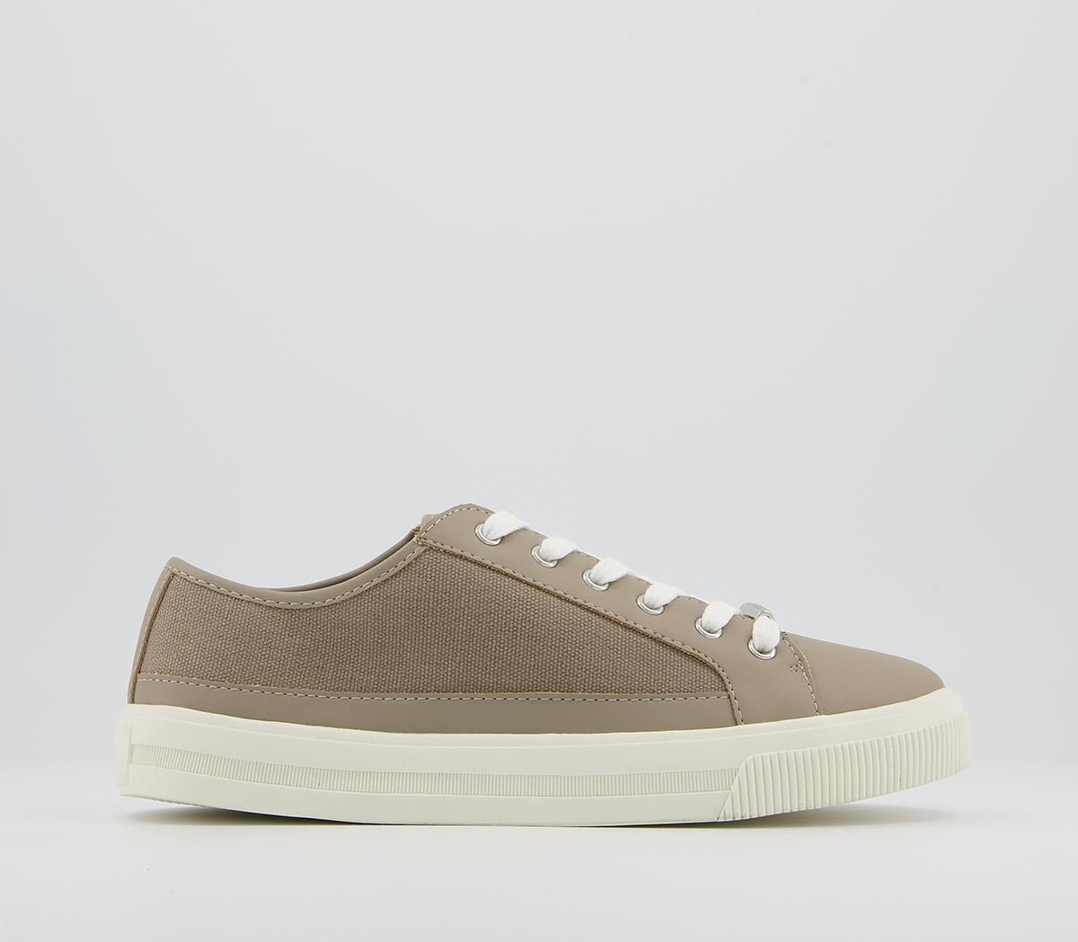 Finest Canvas Lace Up Trainers			
