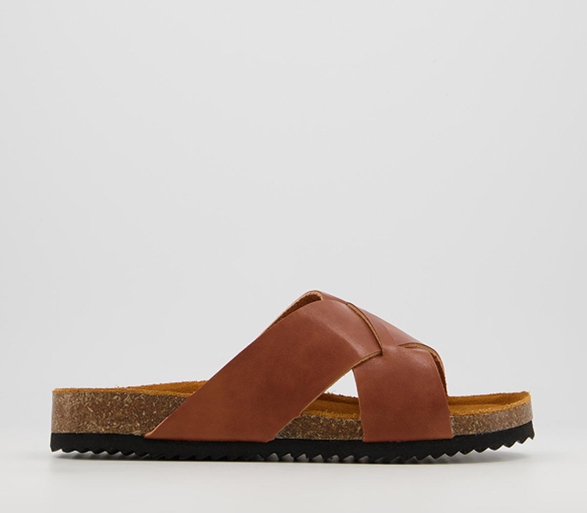 cross front sandals