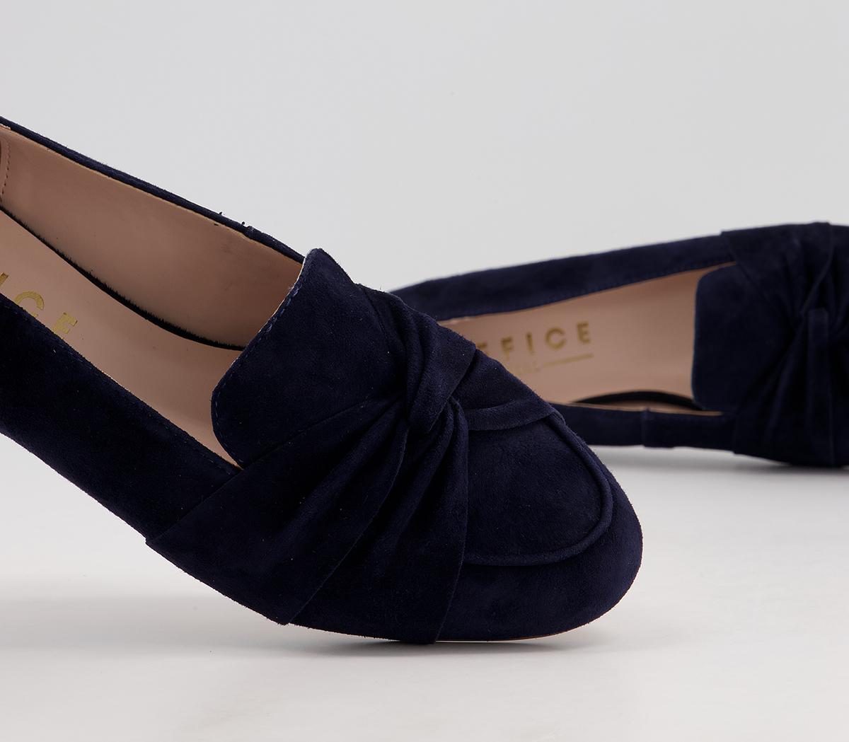 next navy loafers