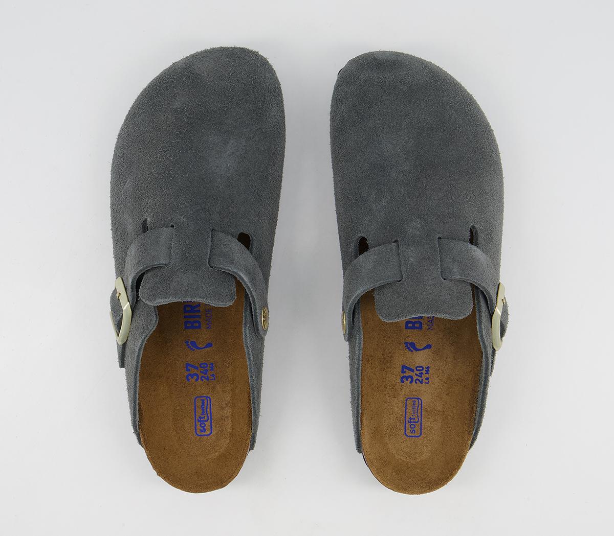 BIRKENSTOCK Boston Clogs Dark Grey - Flat Shoes for Women