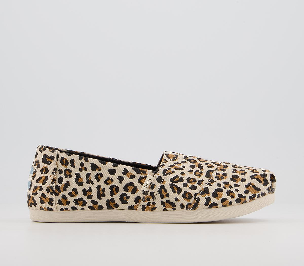 TOMS Alpargata 3.0 Espadrilles Birch Leopard Print - Women's Vegan Shoes