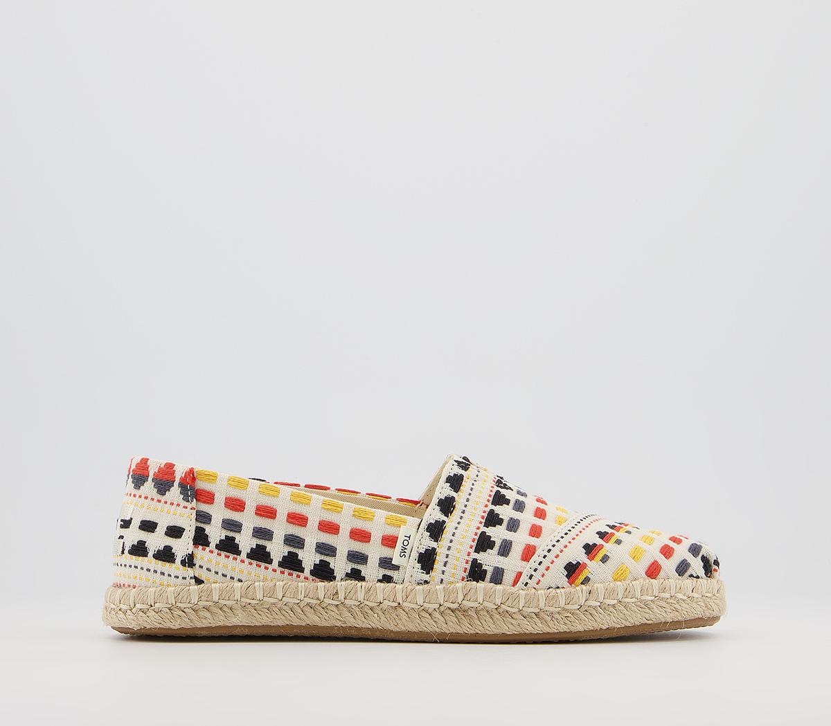 natural multi global woven women's espadrilles