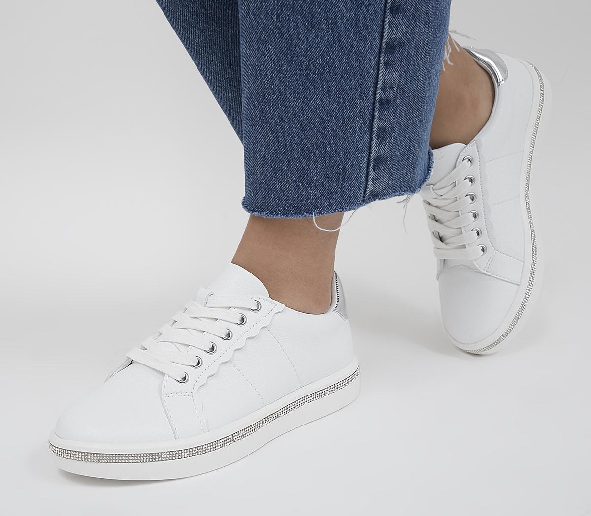 Fancier Embellished Lace Up Trainers Fancier Embellished Lace Up Trainers