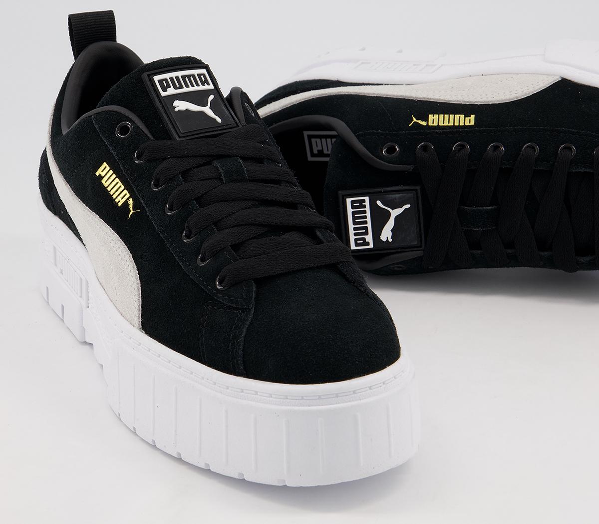 Puma Mayze Trainers Black White - Hers trainers