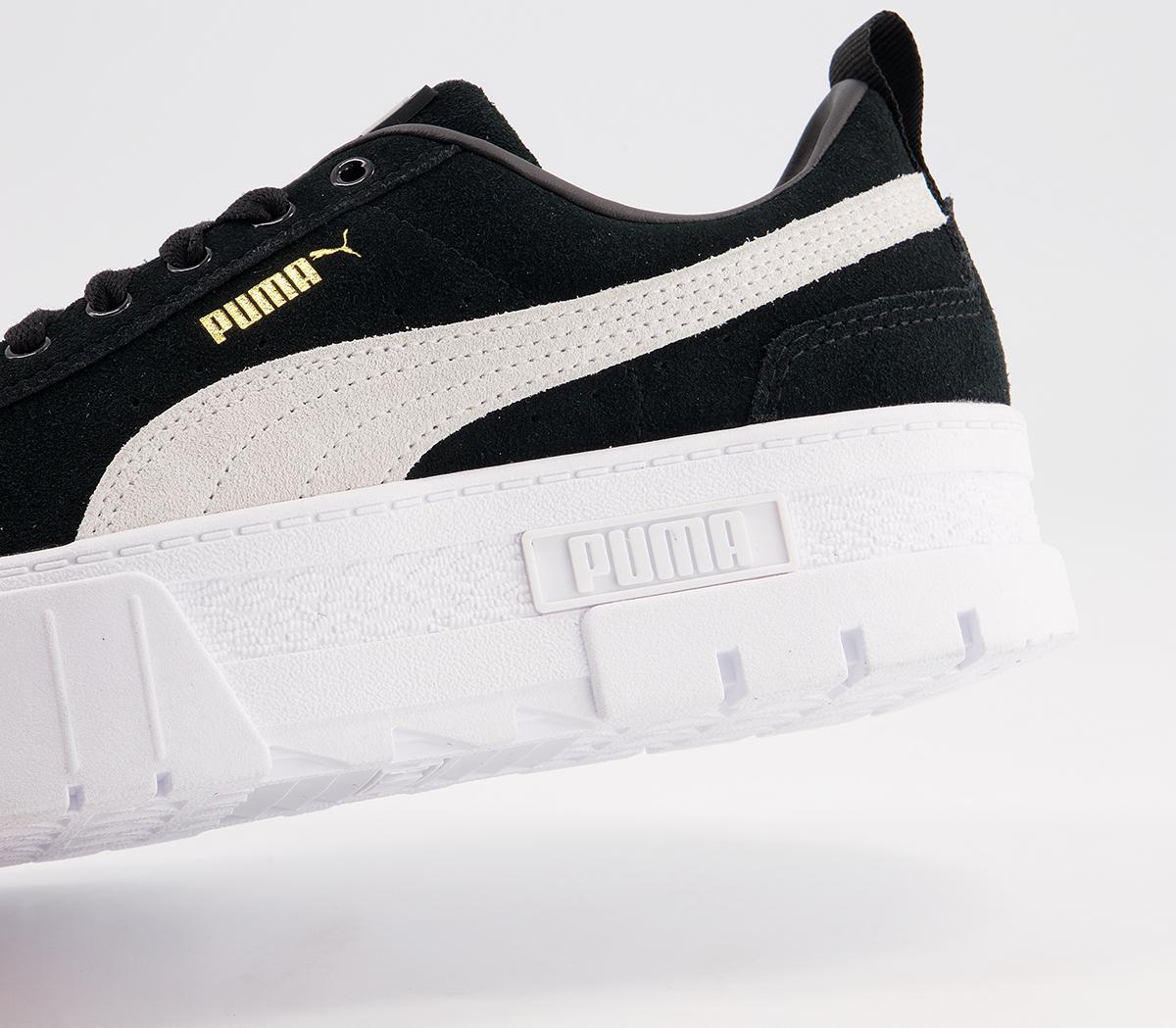 Puma Mayze Trainers Black White - Hers trainers