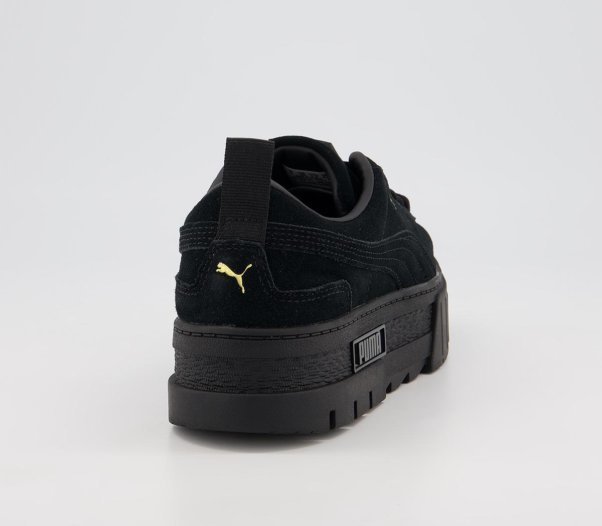 puma mayze black tan