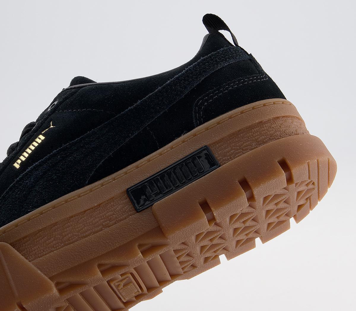 puma mayze black tan