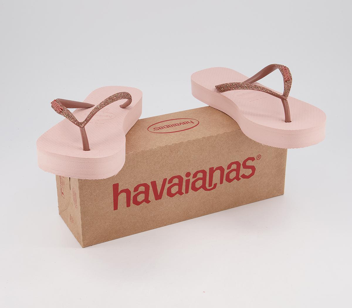 havaianas ballet rose glitter