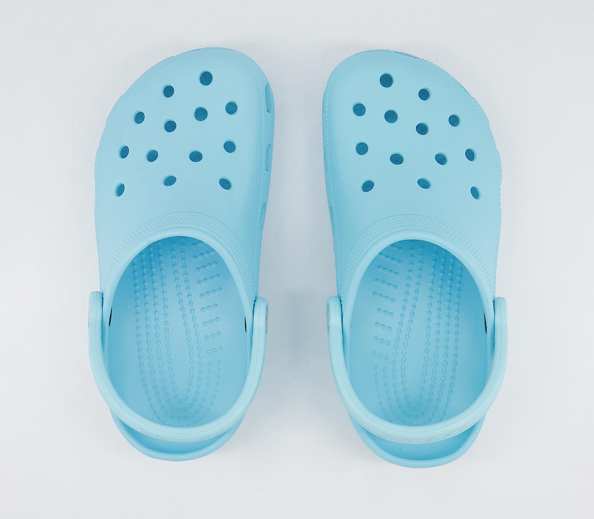 icy blue crocs