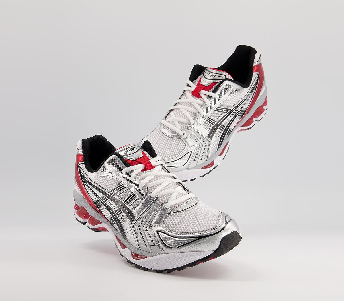 Asics Gel Kayano 14 Trainers White Classic Red - His trainers