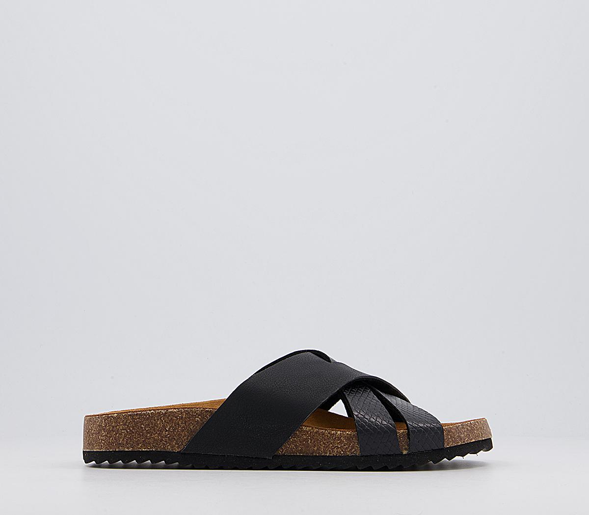 Saviour Cross Strap Footbed Sandals Saviour Cross Strap Footbed Sandals