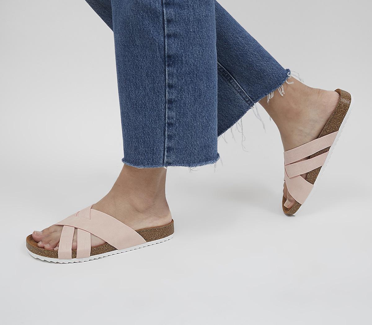 Saviour Cross Strap Footbed Sandals Saviour Cross Strap Footbed Sandals