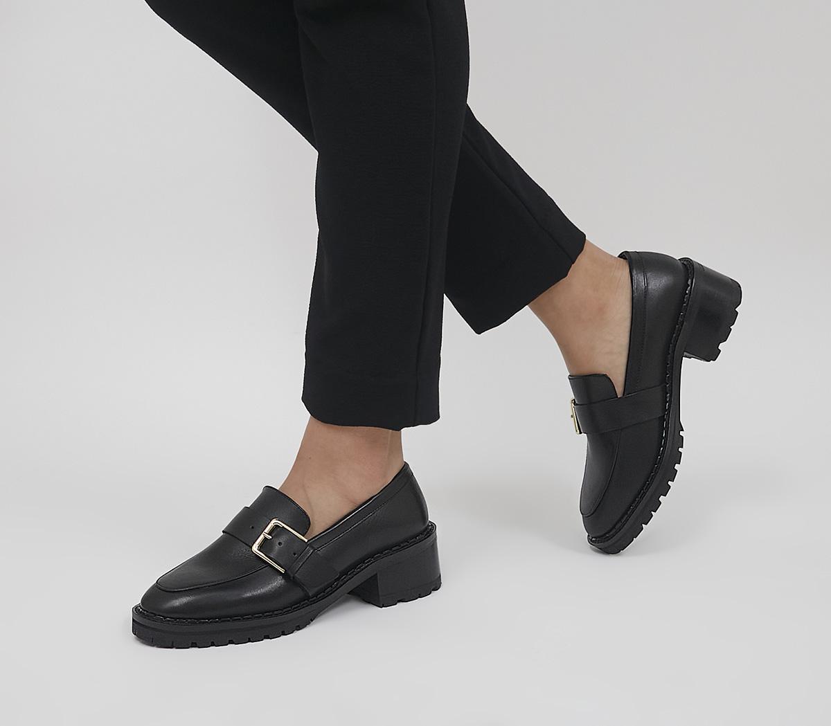 Madmen Heeled Loafers With Buckle Madmen Heeled Loafers With Buckle