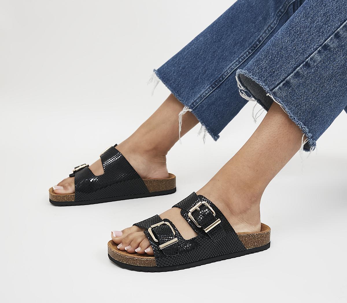 Salzburg Double Buckle Footbed Sandals Salzburg Double Buckle Footbed Sandals