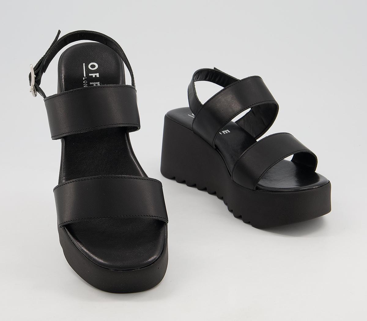 two part wedge sandals
