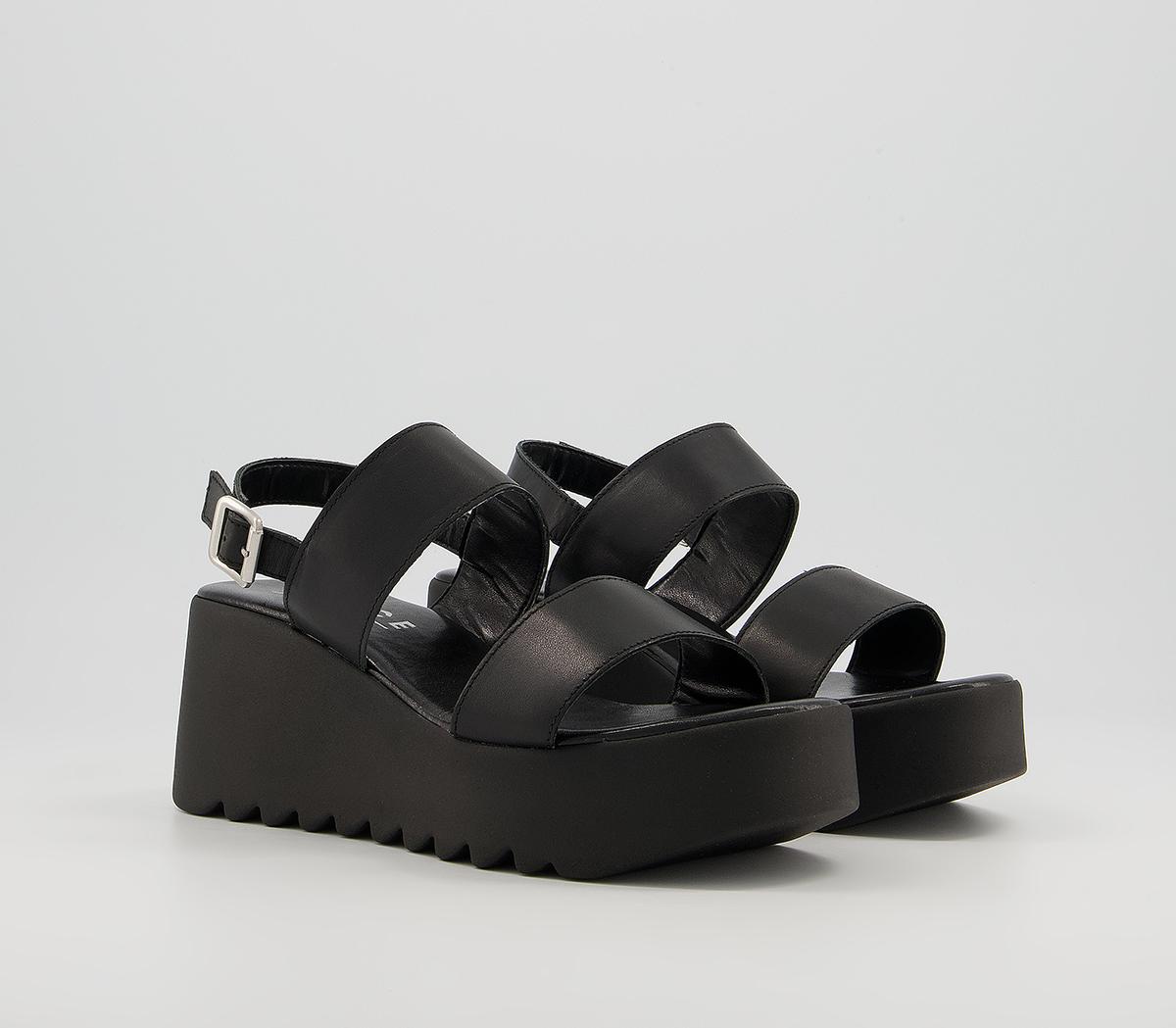 two part wedge sandals