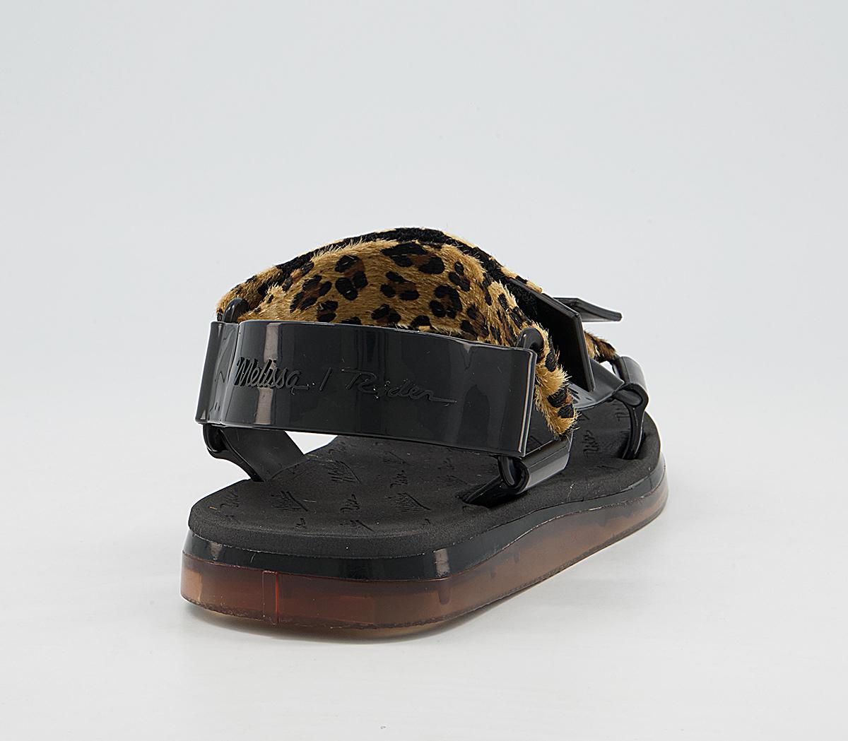 Rider Melissa x Rider Papete Sandals Leopard - Women's Vegan Shoes