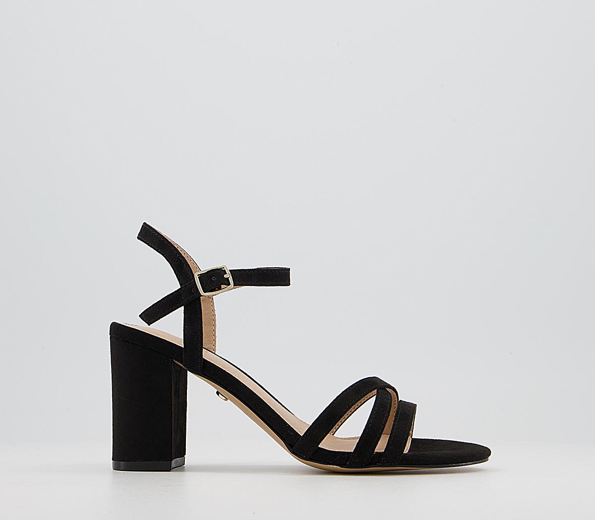 Moonflower Two Part Block Heeled Sandals Moonflower Two Part Block Heeled Sandals