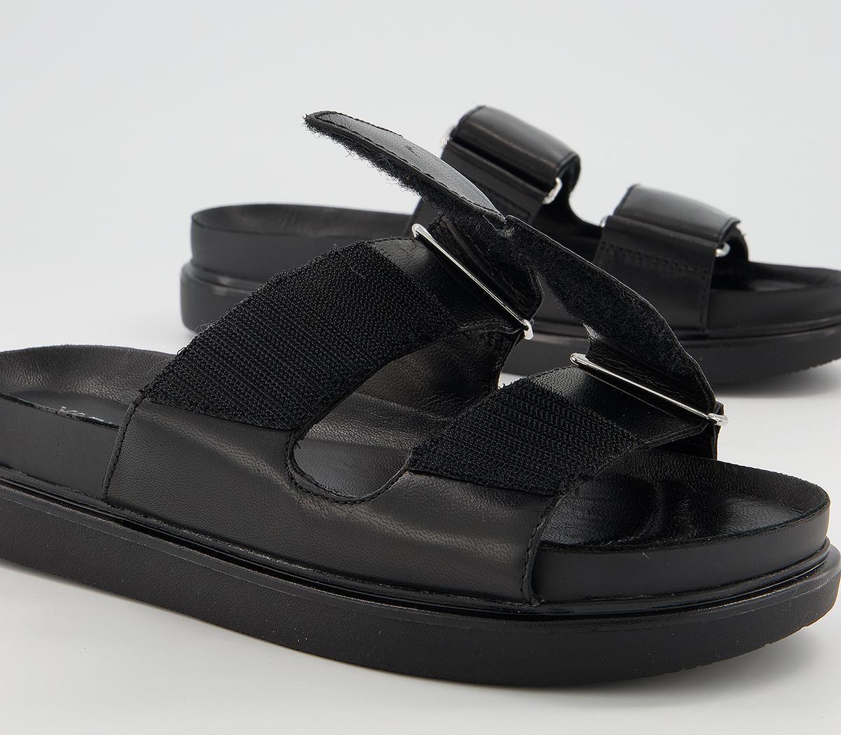 Vagabond Shoemakers Erin Strap Slides Black - Women’s Sandals