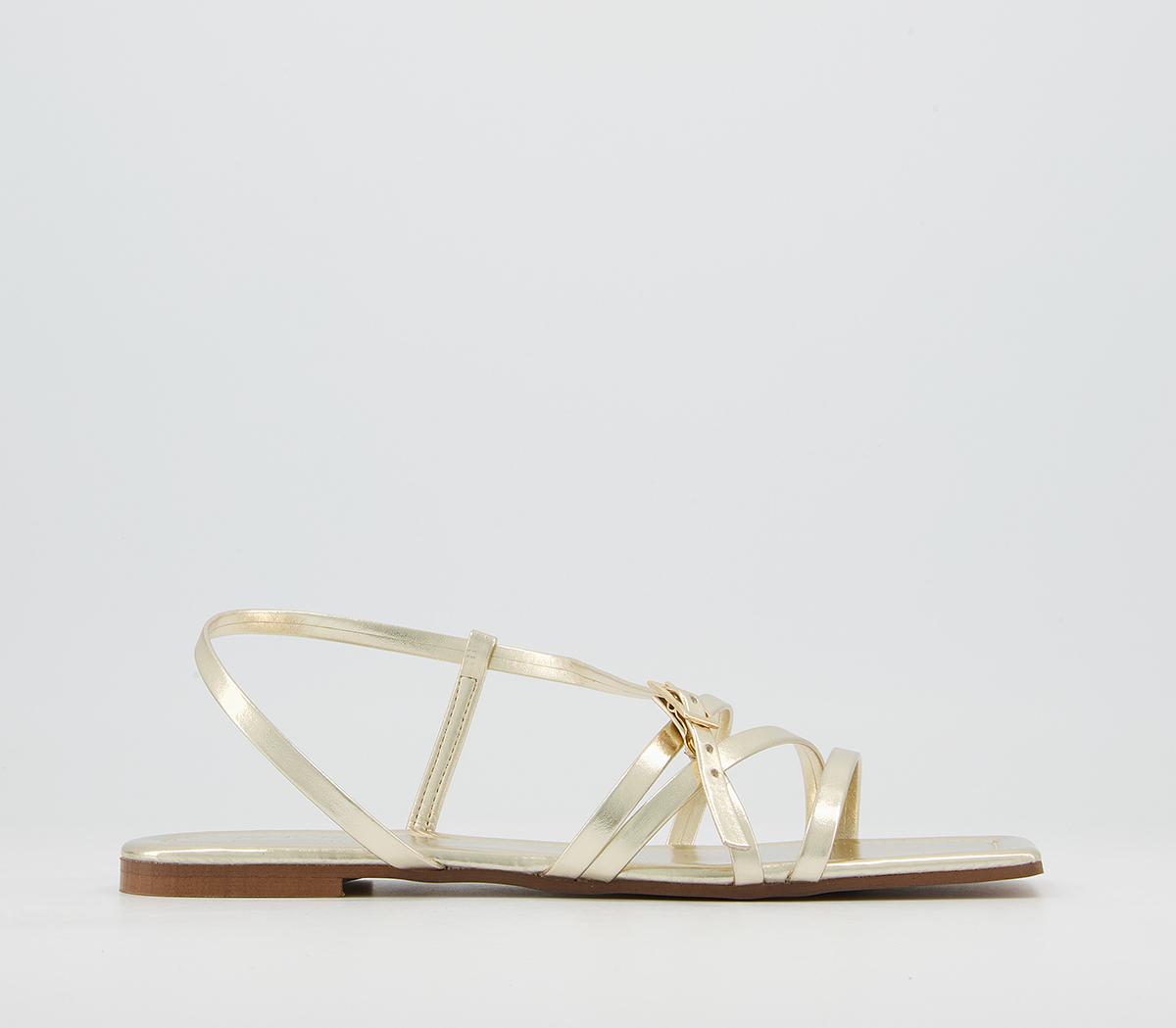 Setting Square Toe Strappy Sandals Setting Square Toe Strappy Sandals