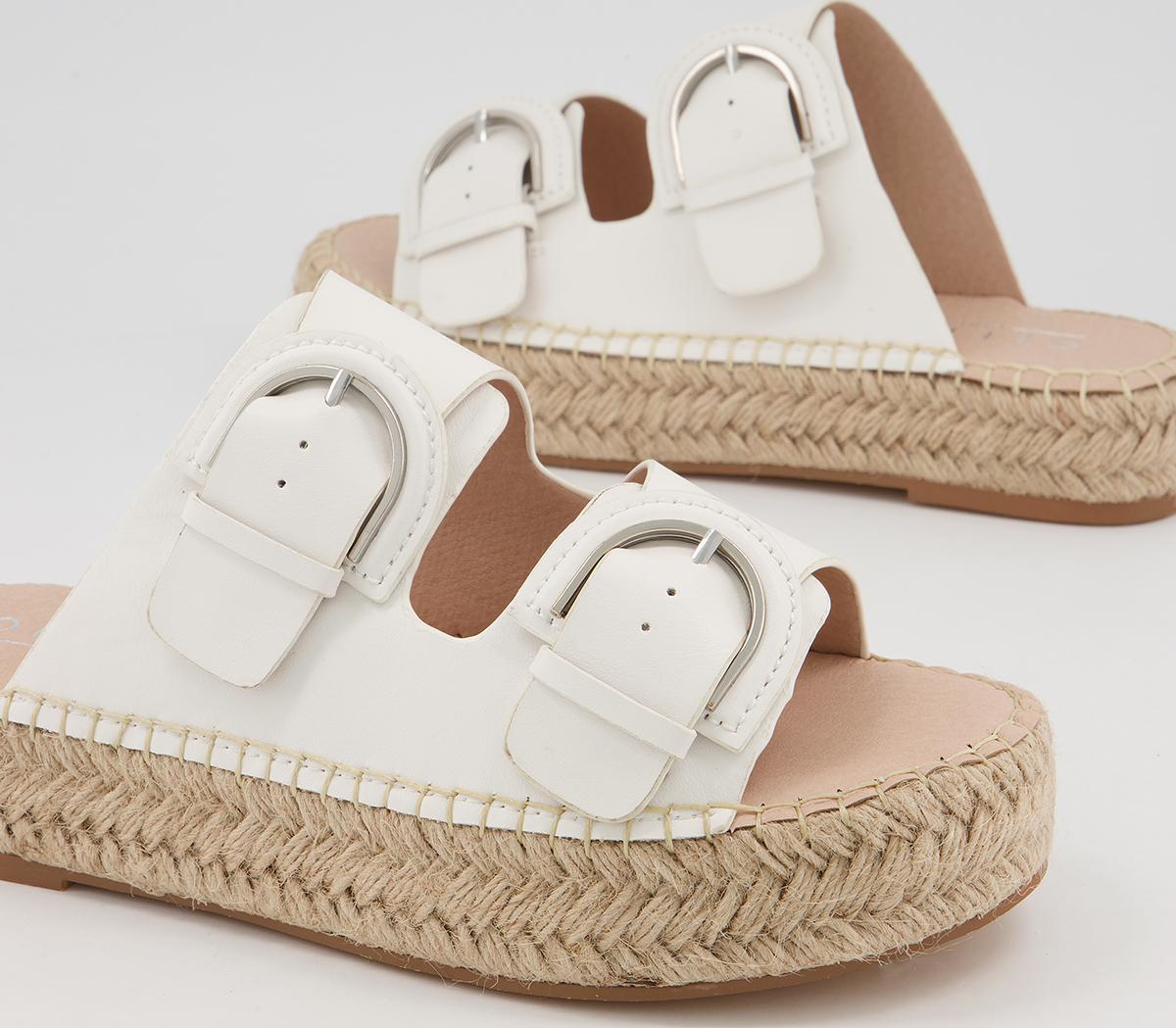 double buckle flatform sandals