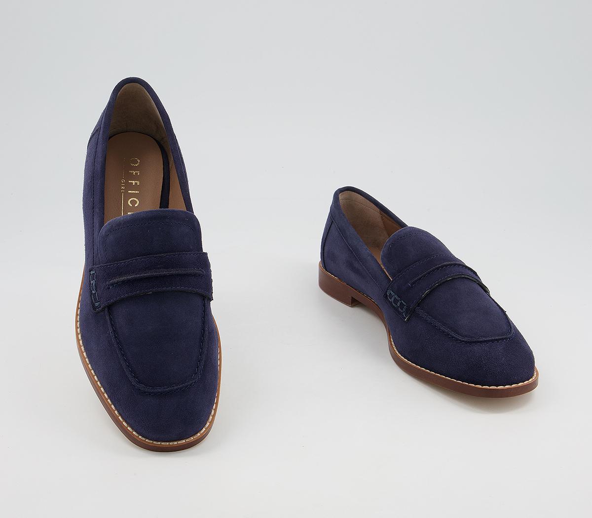 next navy loafers