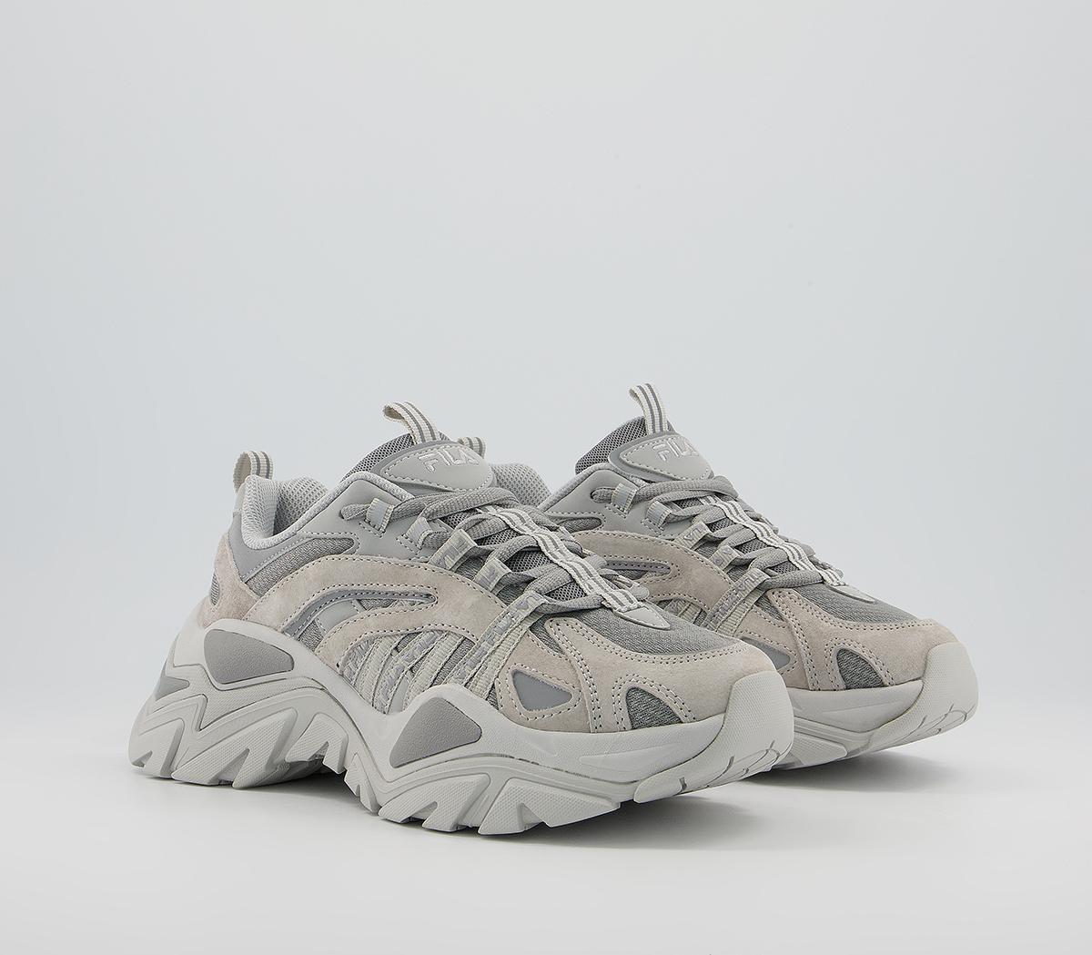 fila korea iteration trainers in grey