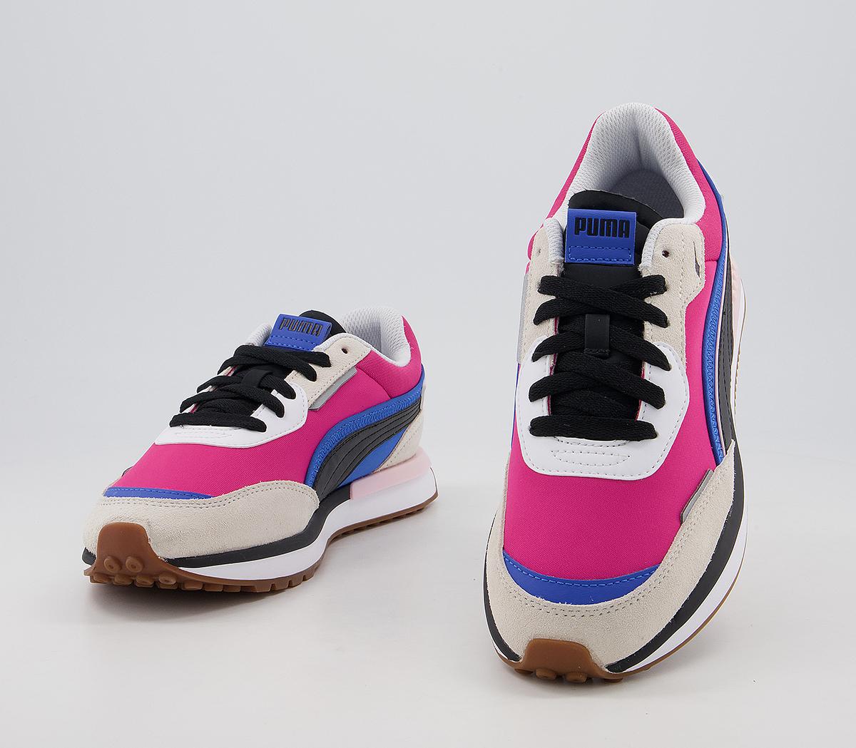 Puma Raspberry Trainers Puma City Rider Trainers Grey Beetroot Purple - His trainers