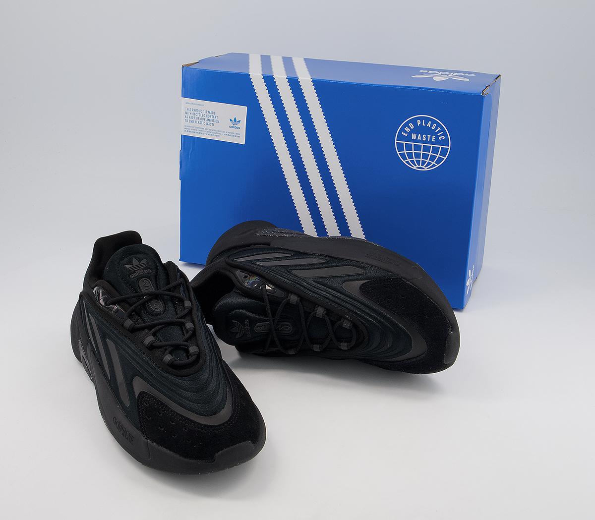 adidas Ozelia Trainers Black Black Carbon F - Hers trainers