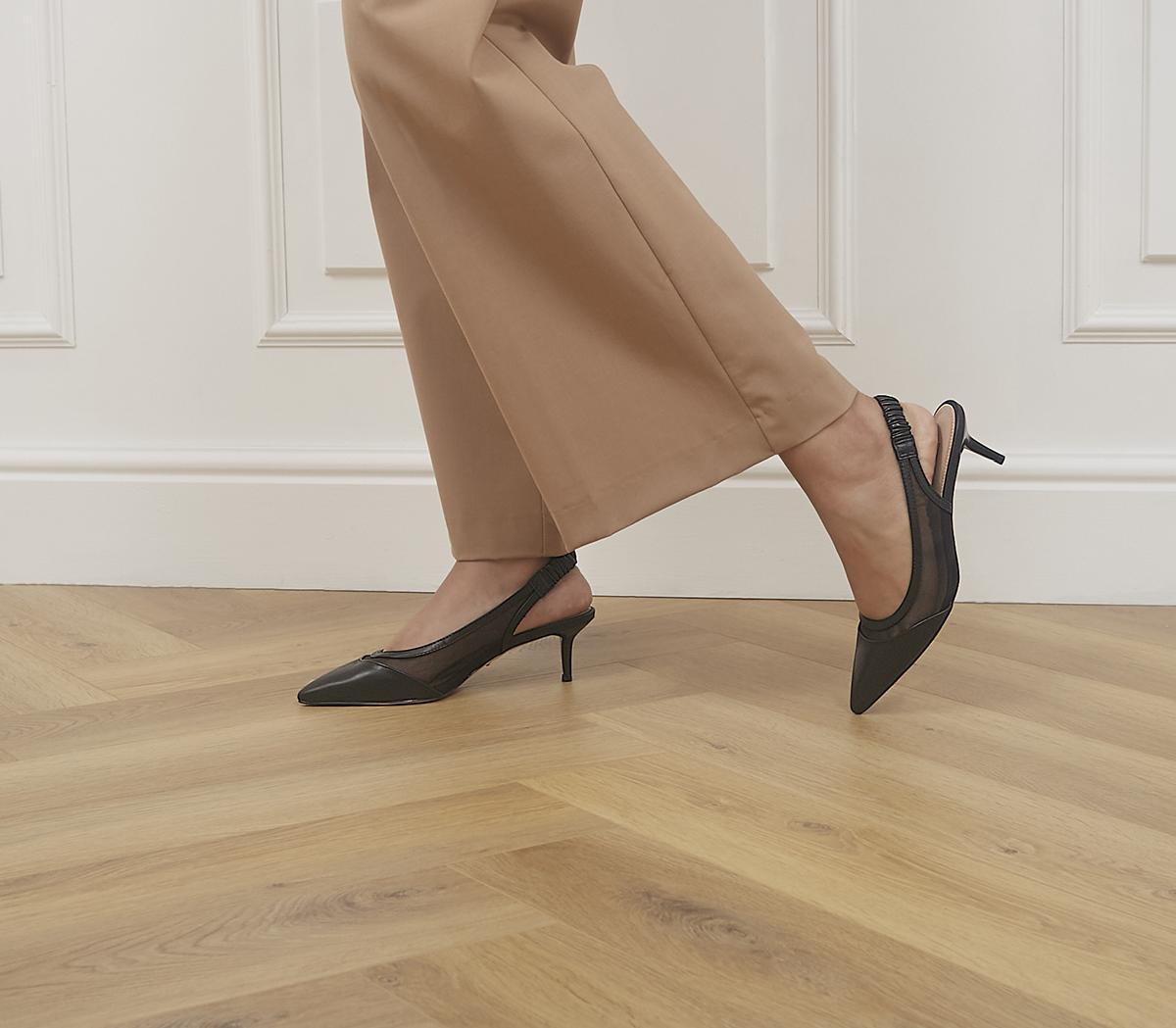 Master's Degree Mesh Point Slingback Heels Master's Degree Mesh Point Slingback Heels