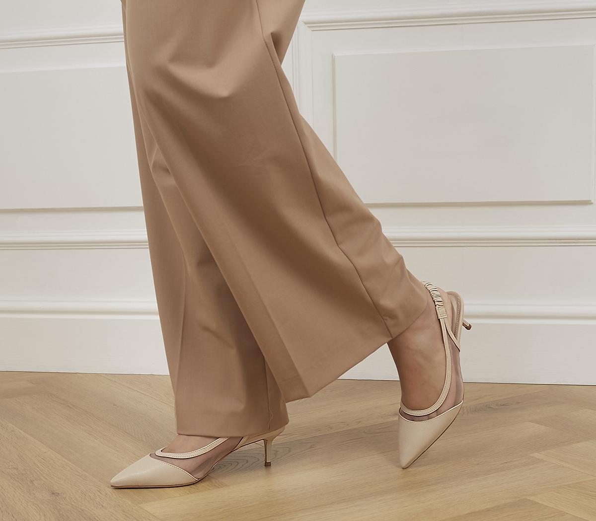 Master's Degree Mesh Point Slingback Heels Master's Degree Mesh Point Slingback Heels